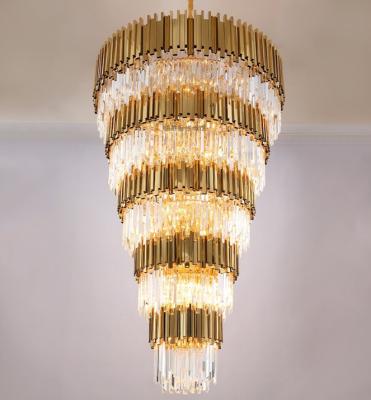 China Modern Custom Hotel Villa Penthouse Living Room Cavity Modern Crystal Chandelier for sale