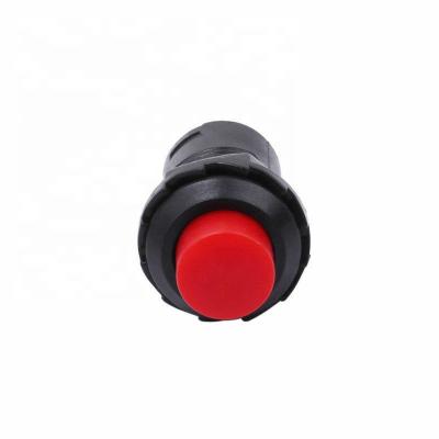 China Telecommunication Equipment 12mm Red Button OFF/ON Momentary Push Button Push Button Car/Boat Switch for sale