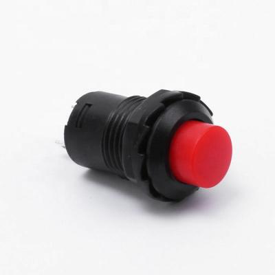 China 2Pin 12mm Red Switch OFF/ON Momentary Push Button 2 Pin Push Button Switch for sale