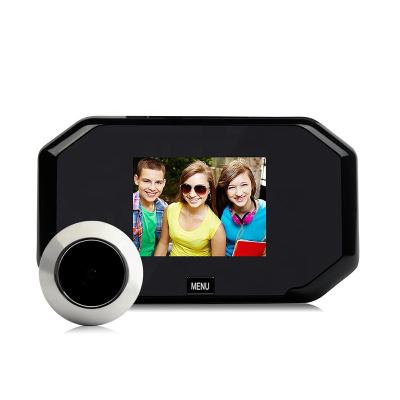 China All C09 3 Inch Wide Angle LCD Color Screen 100 Degree 1MP Electronic Peephole Door Bell Camera Support 32G TF Card for sale