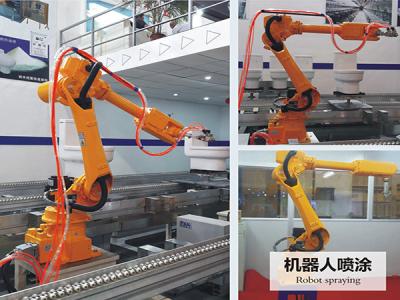 China Automatic Robotic Spray Painting System Orange ISO9001 380V 50HZ for sale