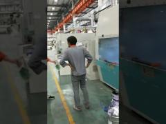 Automatic spraying production line