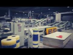 Automatic laminating production line