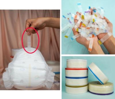 China Waterproof Baby Pants Raw Material Reject Tape, Baby Pull Up Raw Material Reject Tape, Baby Panty Tie Tape for sale