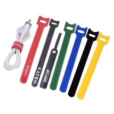 China Promotion Gifts 2023 Promotion Gifts Idea Velcroes Cable Ties Hook And Loop Strap Custom Logo Velcroes Fastener Tape Logo Printed Hook Loop Tape for sale