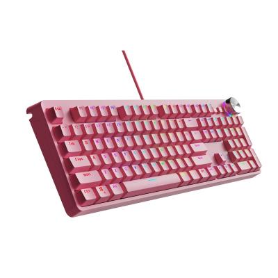 China Hot Sale Mechanical Backlight Keyboard Professional Ergonomic Design RGB Mechagaming Keyboard for sale