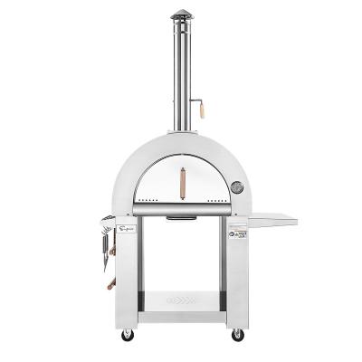 China Garden Backyard Portable Stainless Steel Outdoor Pizza Oven Wood Fired for sale