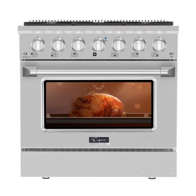 Κίνα Slide-In Convection Cooking Multifunctional Stove Oven All-in-One Silver Stainless Steel Freestanding Gas Stove προς πώληση