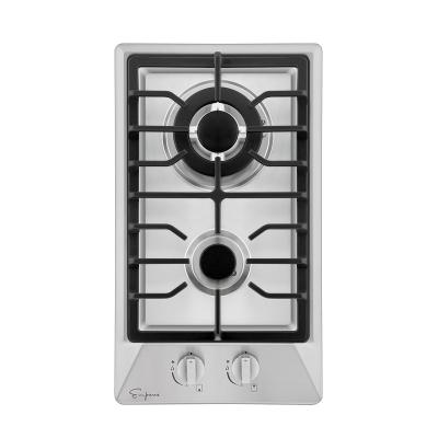 China Empava 12 inch Stainless Steel Outdoor gas cooktop Camping 2 burner mini portable gas stove à venda