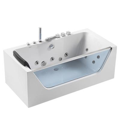 Chine Empava 59 in Adult Rectangular Freestanding whirlpool massage bathtub Stand Alone SPA Tub à vendre