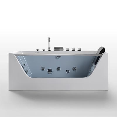 Chine Empava 59 inch Wholesale 11 Jet 59 Gallon Whirlpool Tub Acrylic Fiberglass Hydro massage Whirlpool Bathtub à vendre