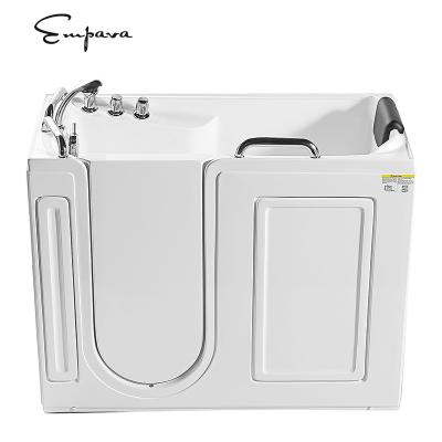 China Empava Safely Soaking Elderly Walk-in Bathtub Disabled walk in bath tub with door for sale