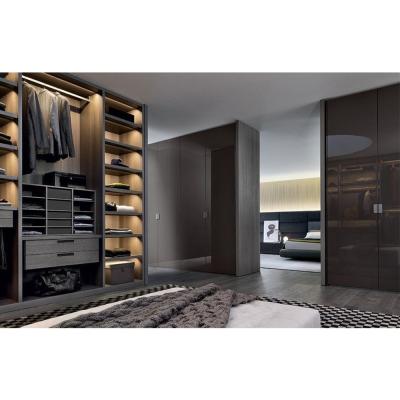 China Durable 100% Whole House Custom Design Hinged Door Wooden Matte Lacquer Wardrobe And Closet For Bedroom for sale