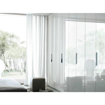 China 100% Durable Custom Luxury High Glossy Bifolding Door Wardrobe Or Closet For Bedroom for sale