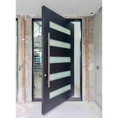 China Modern American Style Customized Steel Entry Doors Security Pivot Entry Door for sale