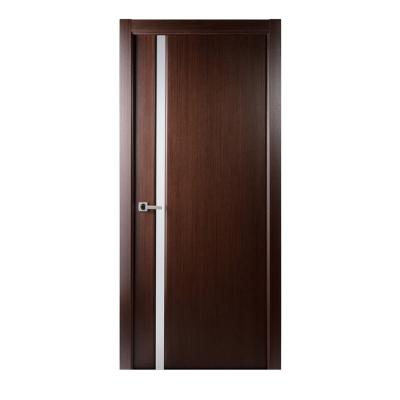 China Modern Modern Solid Teak Wood Veneer Internal Flush Bedroom Door for sale