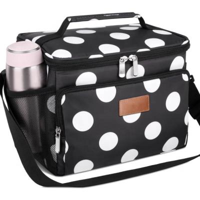 China Fasion New Style Ladies Lunch Cooler Bag With Strap Reusable Insulated for sale