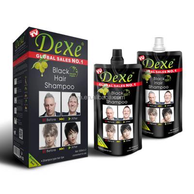 China 500ml*2 large volume hair dye Dexe wholesale price manufacturer-supplier hair color shampoo for sale