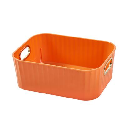 China Durable Lightweight Luxury Desktop Basket Storage Box Rectangular Storage Basket for sale