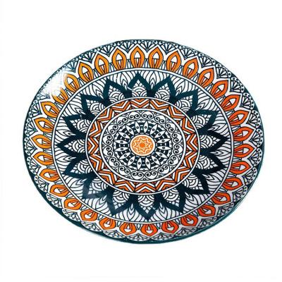 China Factory direct sale viable 8 inch boho dinner plate for sale