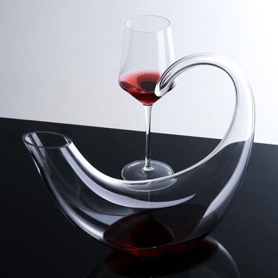 China Modern Gold Decanter Wine Bottle Glass Set for sale