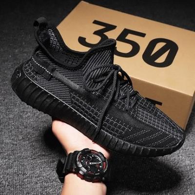 China Yeezy 2022 Reflective Black White Running Sport 350 V2 Shoes Mens Sneakers Shoes for sale