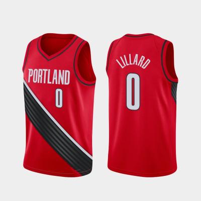 China Wholesale Custom Popular Tank Top Antibacterial Low Price 0 Brand City Edition Damian Lillard 3 Je Basketball Uniforms for sale