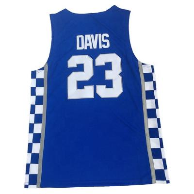 China Custom Stitched Space Jam Stitched Anthony Davis #23 Logo Basketball White Basketball Tank Top 2021 New City Antibacterial Edition for sale