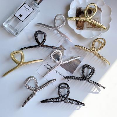 China Simple Temperament And Cute Wholesale Fashion Matte Metal Hair Pin Printing Hair Clip Metal Hair Claw for sale