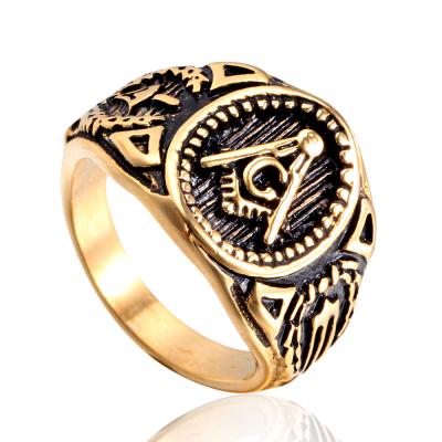 China Ring Wholesale Stainless Steel Jewelry New Design Trendy Vintage Fashion Jewelry Punk Men Ring for sale