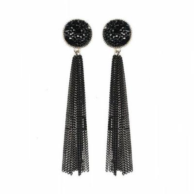 China FASHIONABLE Classic Stylish Elegant Girl's Tassel Ear Hook S925 Silver Needle for sale