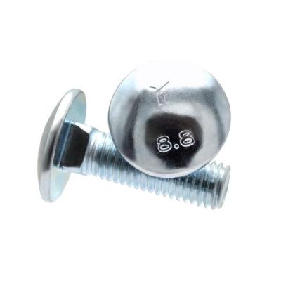 China DIN603 ISO8677 Dome Head Square Neck Bolts Mushroom Head Carriage Bolts for sale