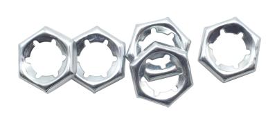 China DIN 7967 Alloy Steel 65Mn Self Locking Counter Nuts Galvanized / Dacromet Tight Nuts for sale