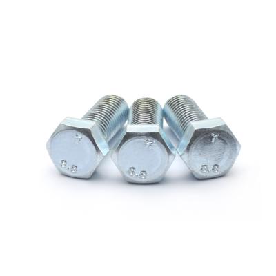 China Partially Threaded Galvanized Hexagon Head Bolts DIN931-1 ISO4014 Class 8.8 10.9 for sale