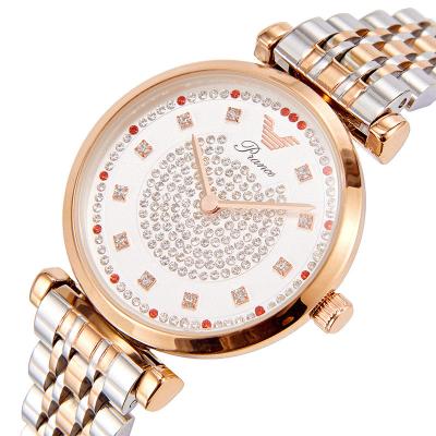 China Stainless Steel Rose Gold Clock Logo Lady Wristwatches Custom Made Waterproof High Quality Quartz Women Watches for sale