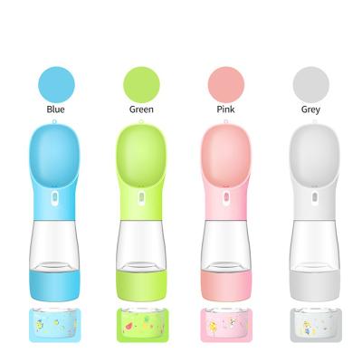 China Small Animals Pet Supplies Multi-Function Pet Water Cup Out Of Water Food Cup Driver Portable Accompanying Drinker for sale