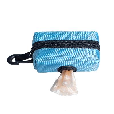 China Stored Dog Waste Carrier With Zipper And Metal Hook Dog Poo Bag Dispenser for sale