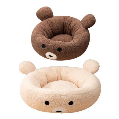 China Autumn and winter cartoon red panda bed teddy bear kennel waterproof warm rabbit kennel thickened four seasons general pet supplies for sale