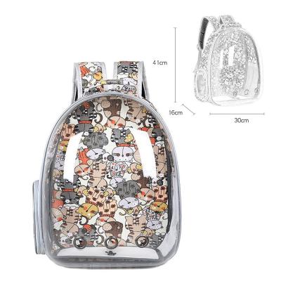 China Transparent Space Capsule Pet Stocked Explosive Backpack Take Out Portable Pet Backpack for sale