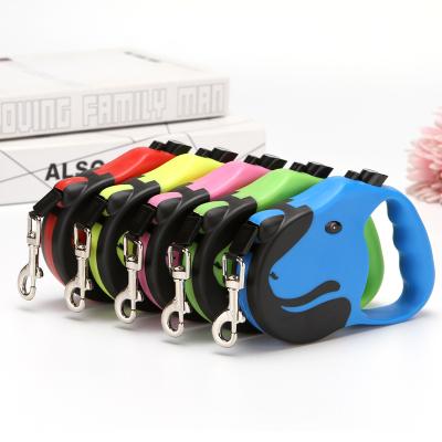 China Amazon Hot Stocked Selling Pet Traction Belt Dog Head Automatically Lead + Nylon Rope for sale