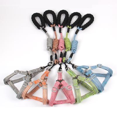 China Stocked Adjustable Pet Traction Belt Colorful Colors Support Rope S/L/M Size 1.2 Meters for sale