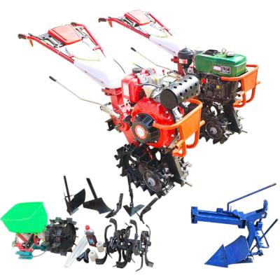 China New Type Small Multifunctional Agricultural Diesel Self Propelled Walking Tractor Field Farms Cultivator for sale