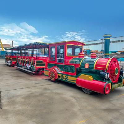 China Imitation of antique shopping mall amusement park outdoor indoor ride park electric trackless train en venta