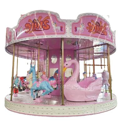 China Low price commercial high quality luxury pink children's carousel amusement park for sale for sale