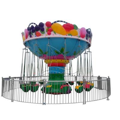 China Customizable Theme Park+museum+game center China factory theme amusement facility swing equipment kids fruit flying chair for sale for sale