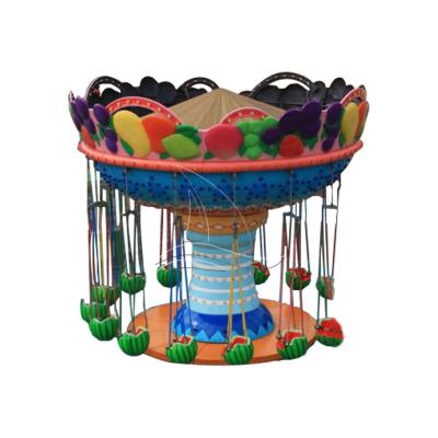 China Attractive theme Park+museum+game center playground swing flying chair high quality low price fruit flight chair for sale for sale