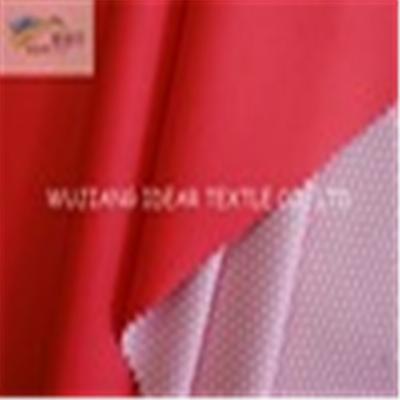 China Shrink-resistant 240T ripstop polyester pongee fabric coated PU for waterproof for sale