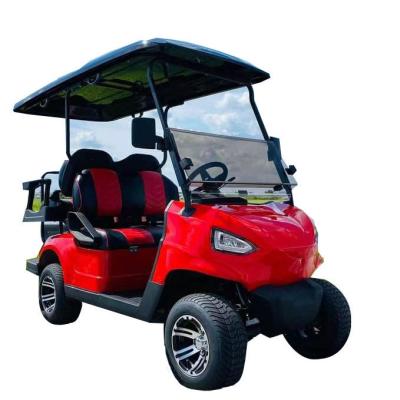 China AC Motor Direct Road Golf Spot Factory Legal Electric Hunting Golf Cart 48V,Powerful Golf Cart 4X4 6 Seats for sale