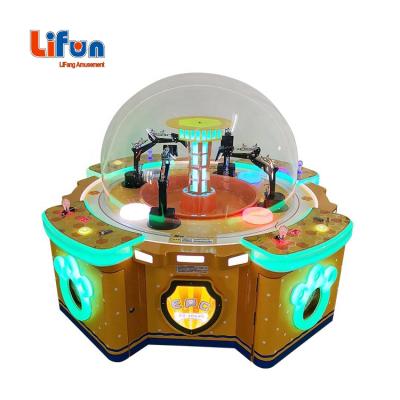 China Professional Metal Cabinet and Tempered Glass Game Candy Grabber Coin Operated Arcade Game Machine with Excavator Bucket for sale