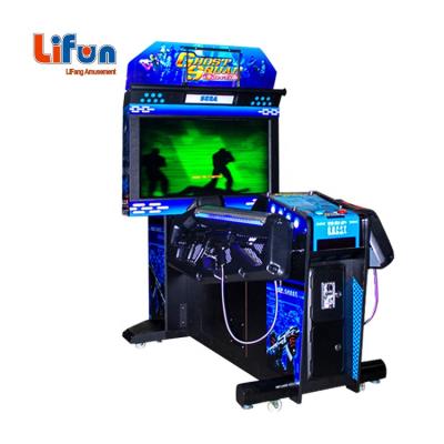 China Entertainment Center 2 Player Video Amusement Shooting Game Firearm Simulator Ghost Platoon Metal+Plastic Arcade Machine for sale